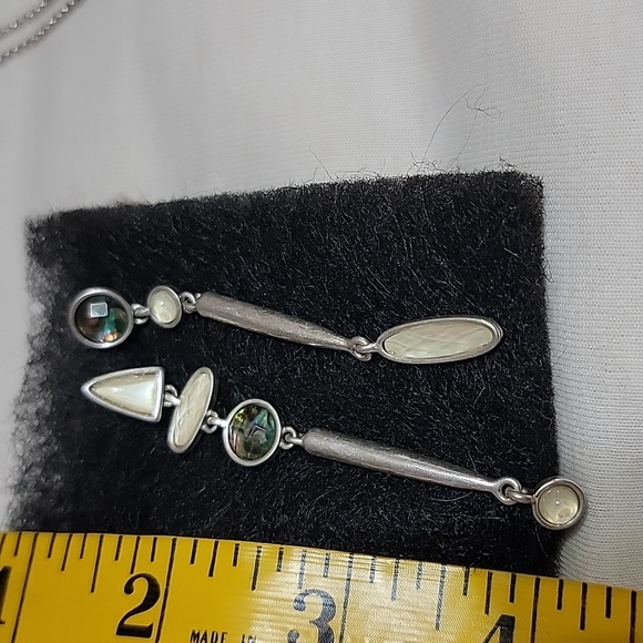 Elegant Lucky Brand Silver and Abalone Jewelry Set - Picture 3 of 3